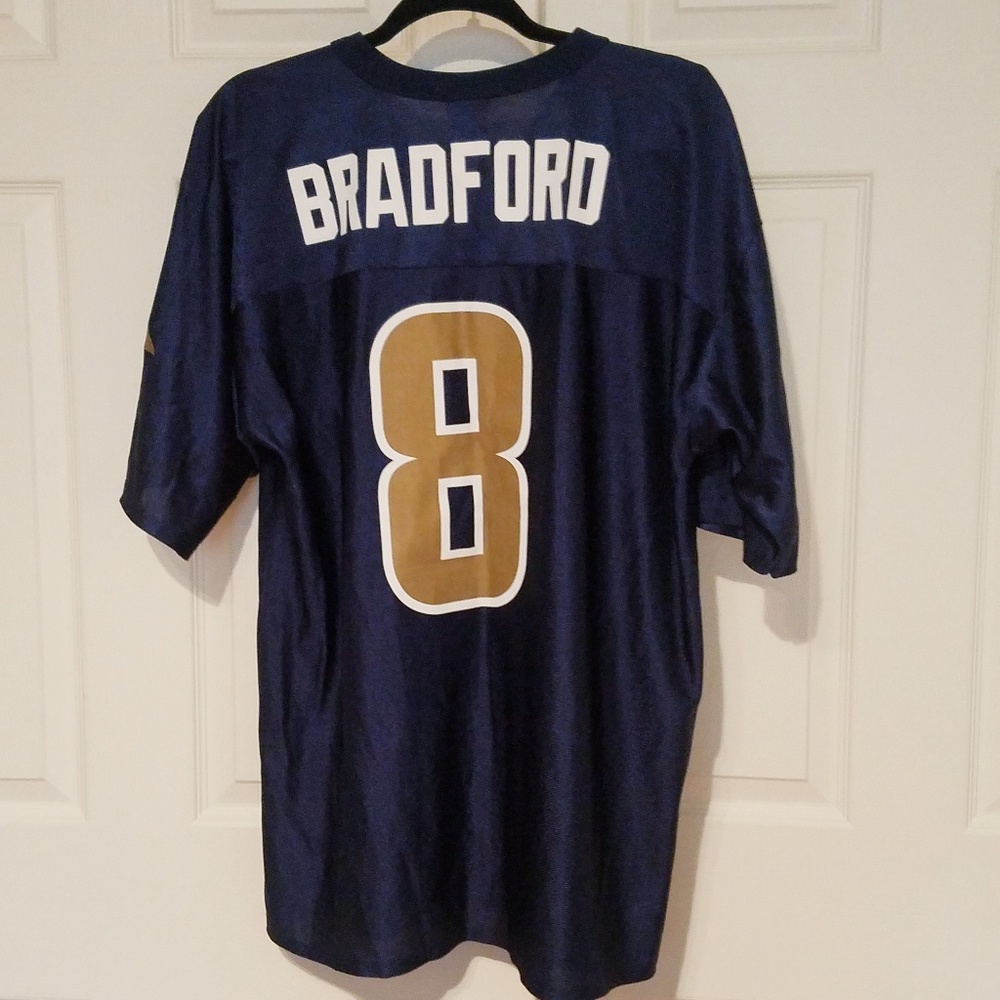 Men's Large St. Louis Rams Bradford Jersey